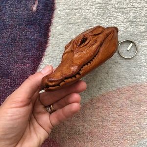 Crocodile head keychain